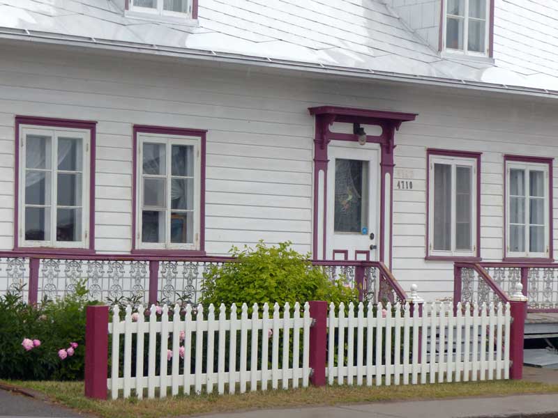 Détail de la maison de
St-Jean-de-l'Ile-d'Orléans